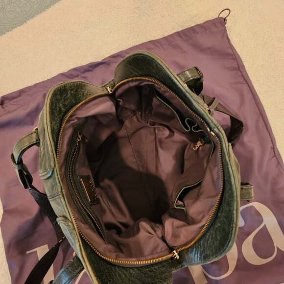 Green Distressed Leather Kooba Shoulder Bag, very good condition - Picture 6 of 7